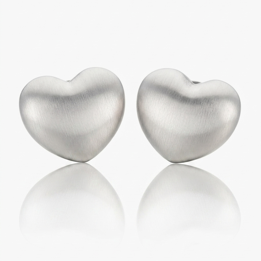 capri heart studs