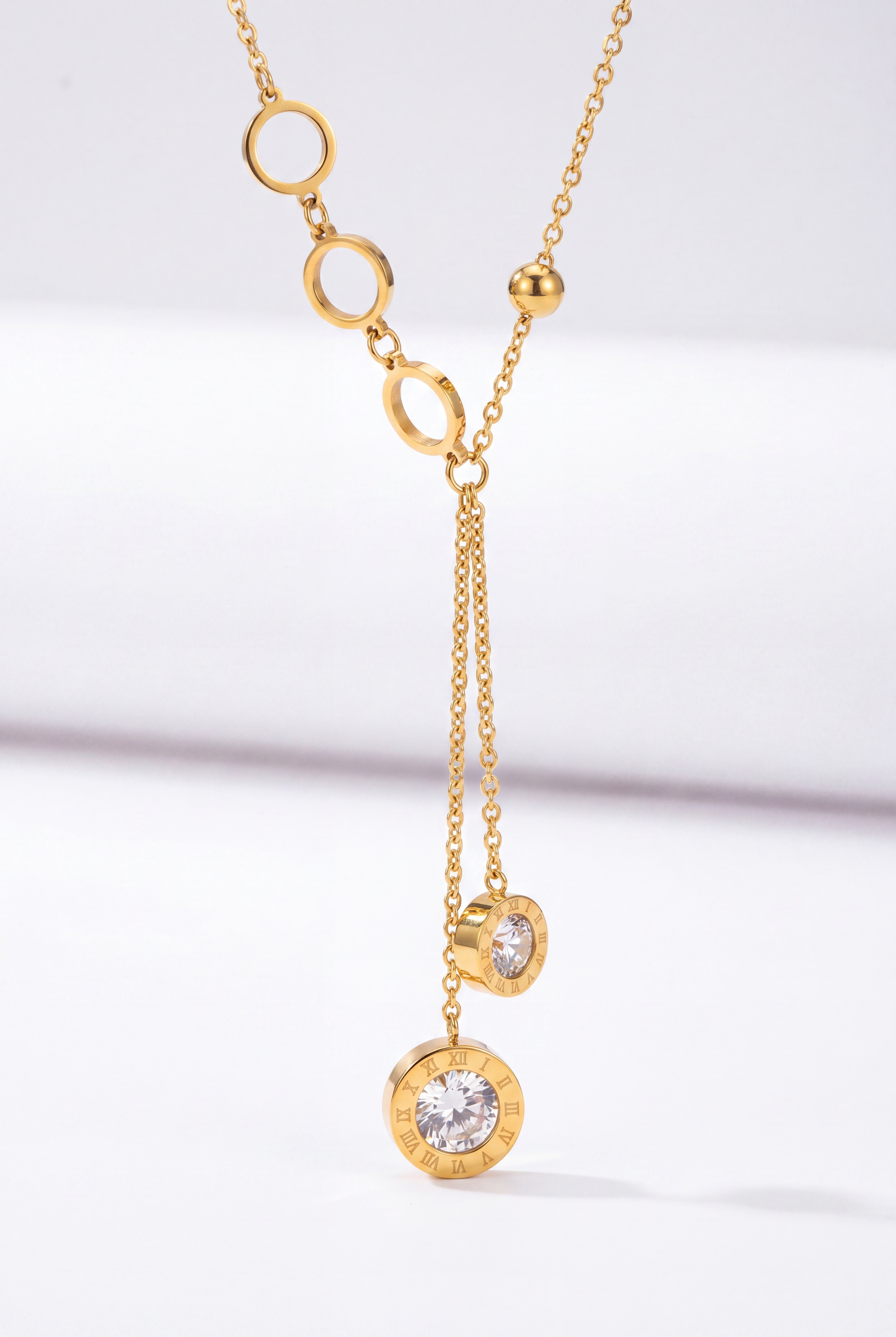 halo drop necklace