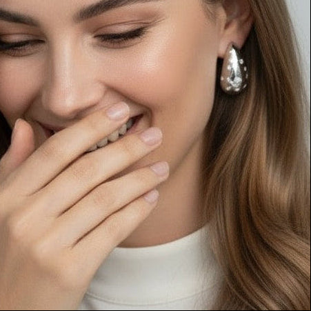 darla teardrop CZ earrings