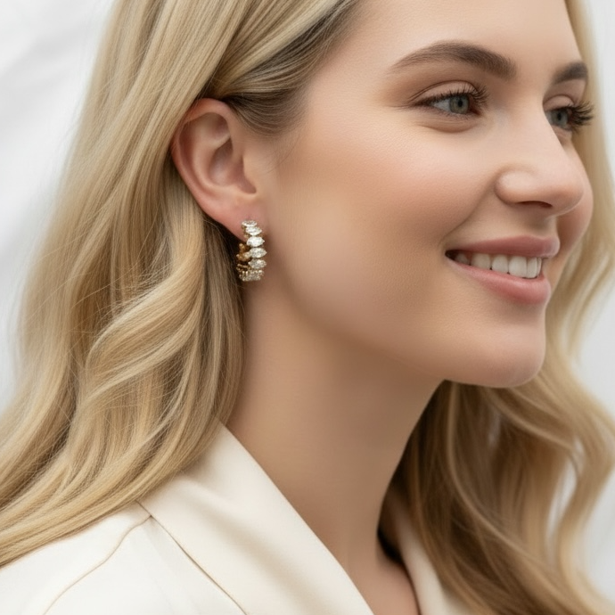 bianka timeless tennis earrings