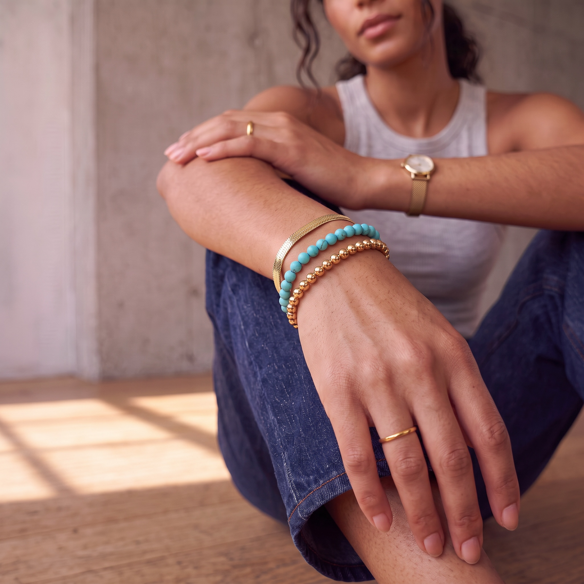 bold herringbone bracelet