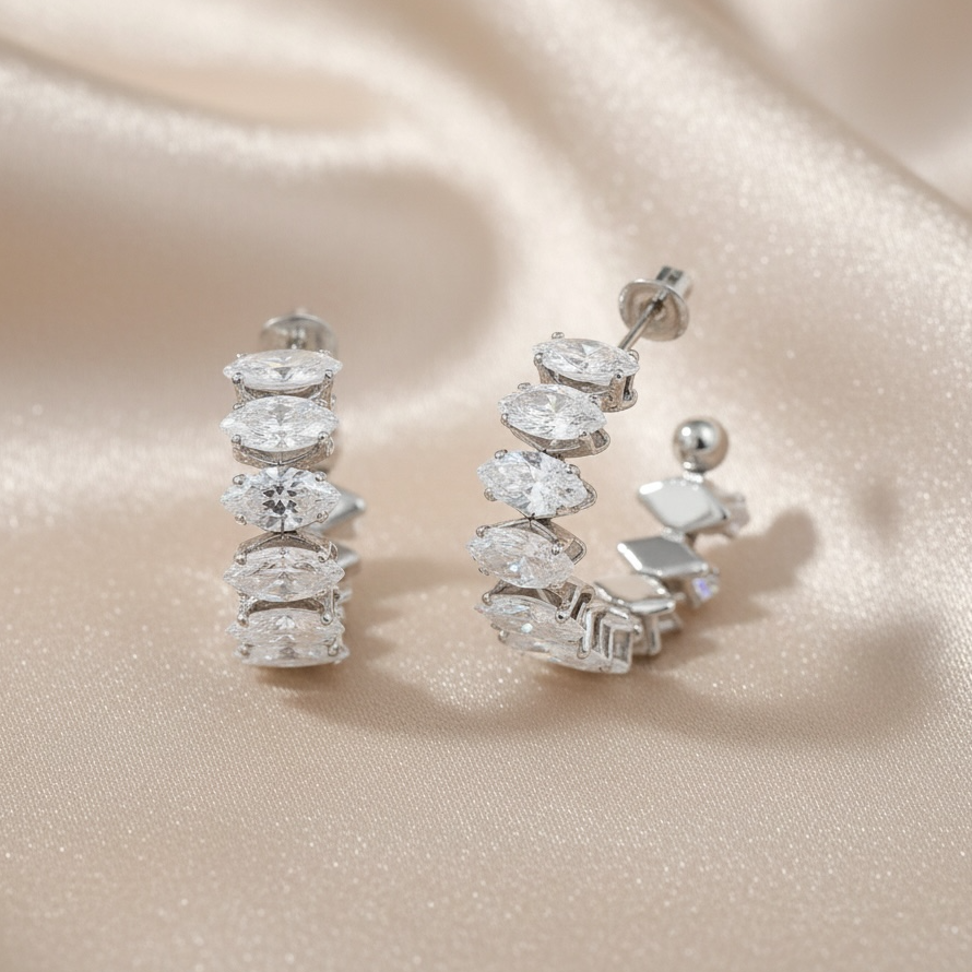 bianka timeless tennis earrings