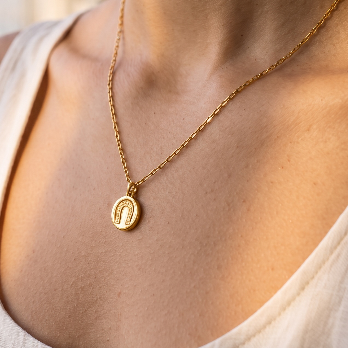 sloane horseshoe necklace