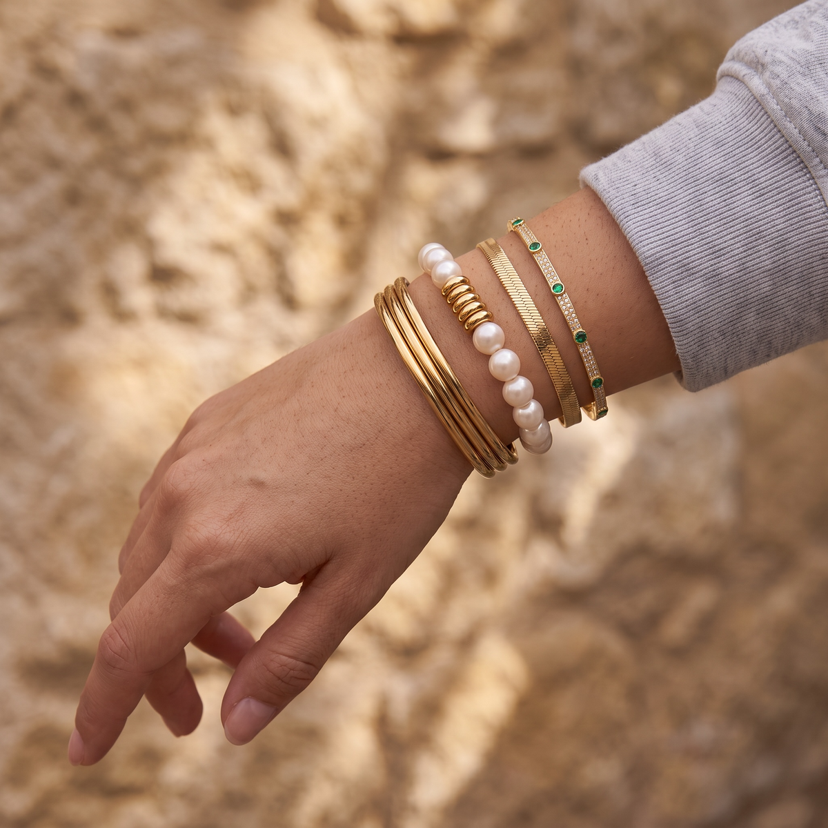 bold herringbone bracelet
