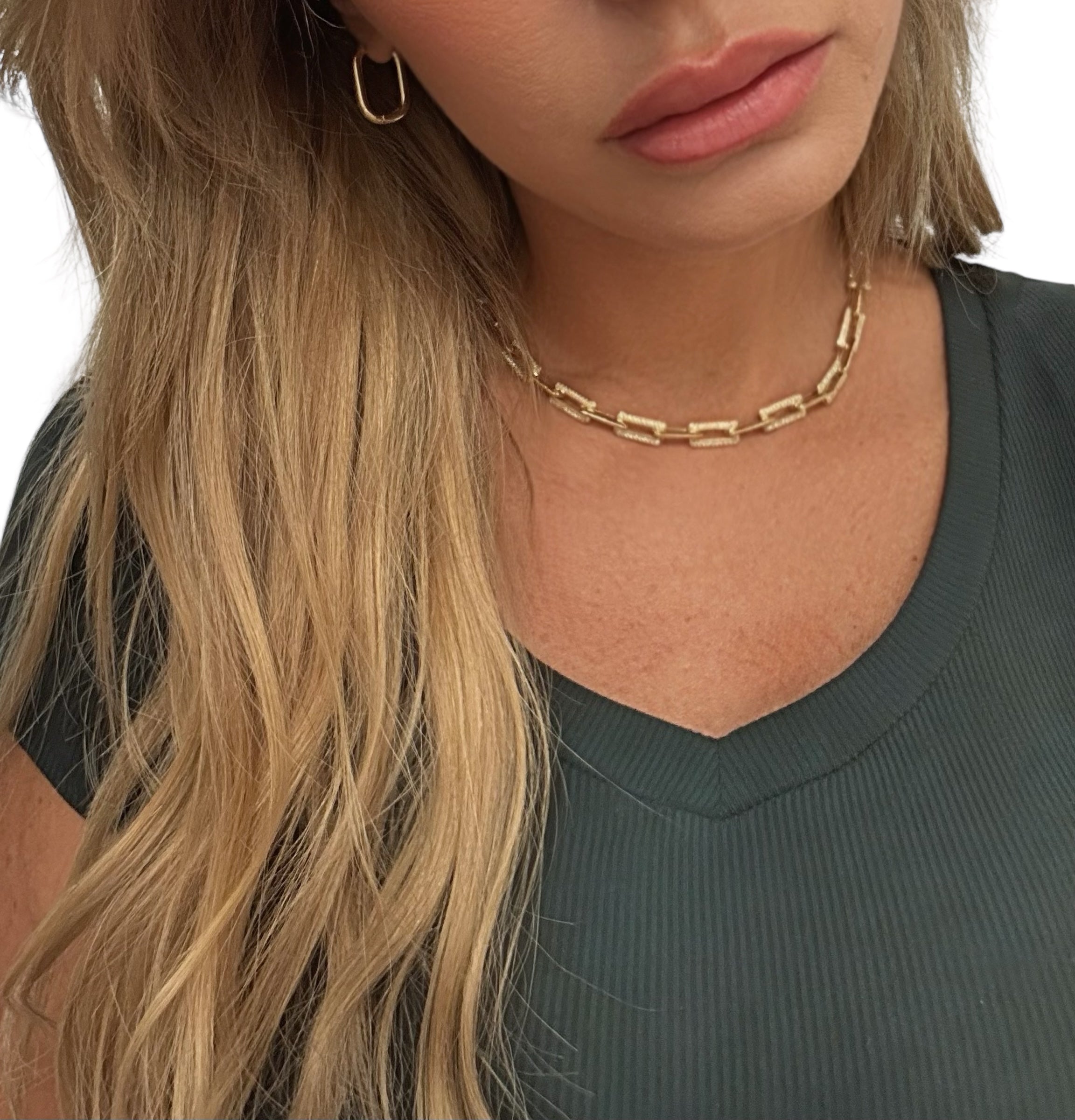 the luxe paperclip necklace