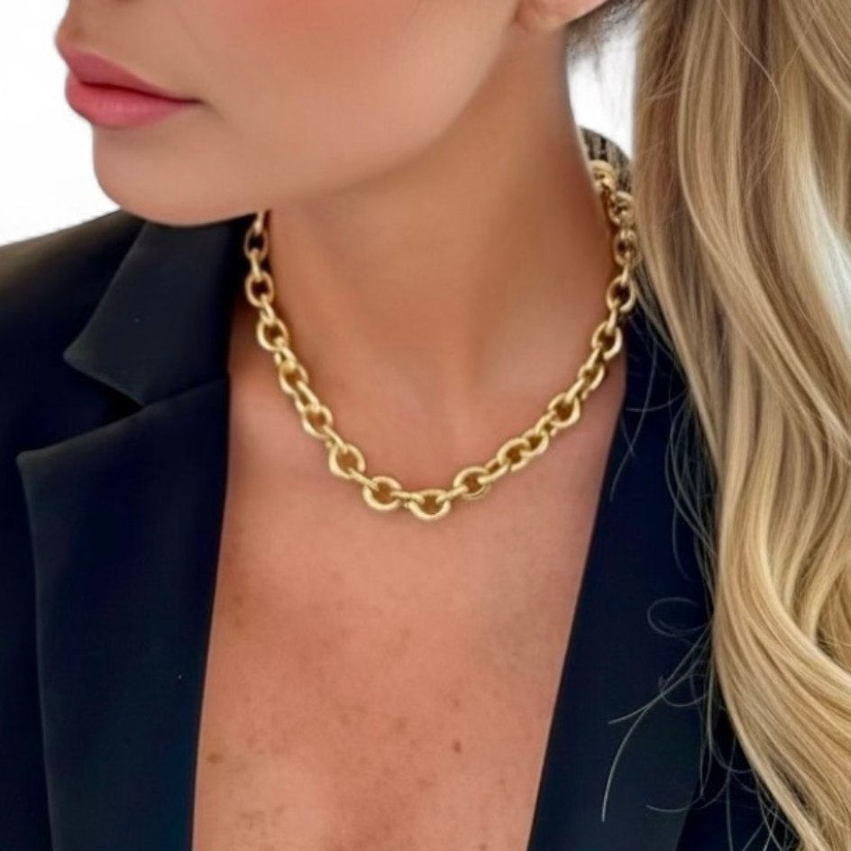 bold rolo necklace