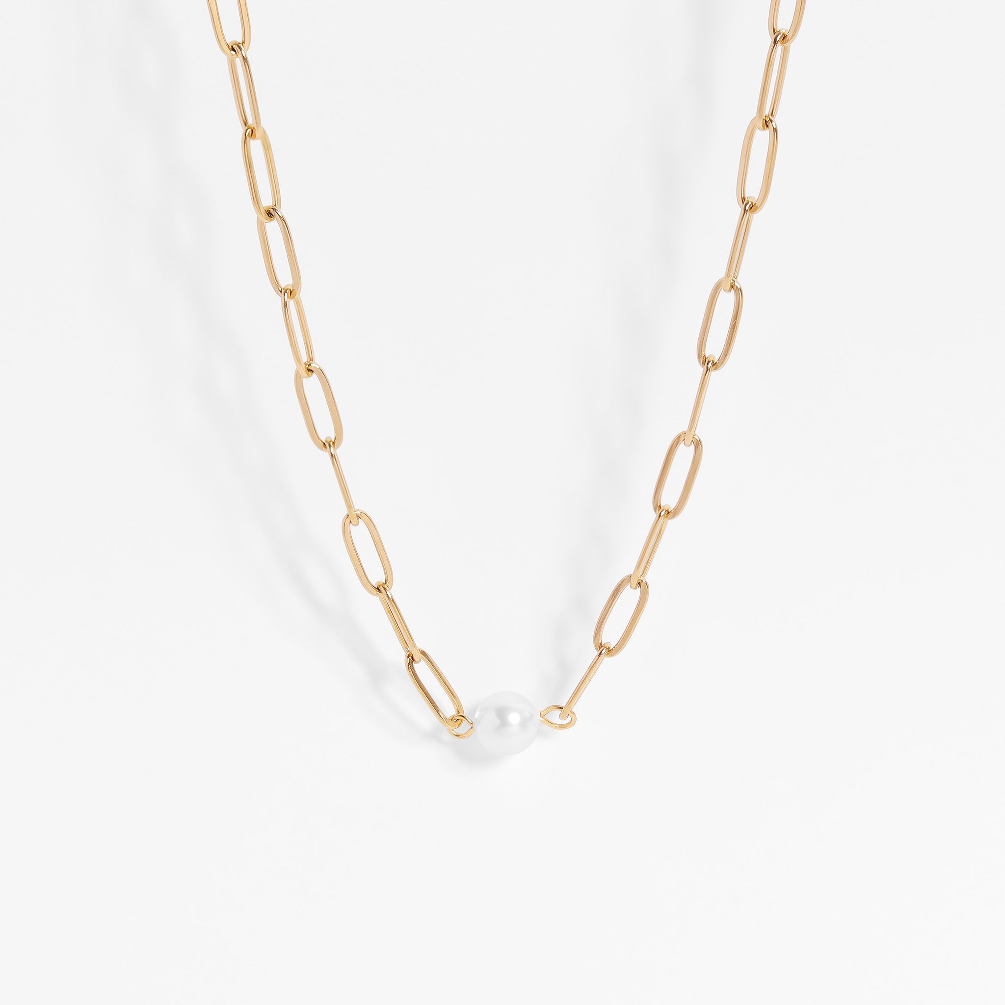 pearl link necklace