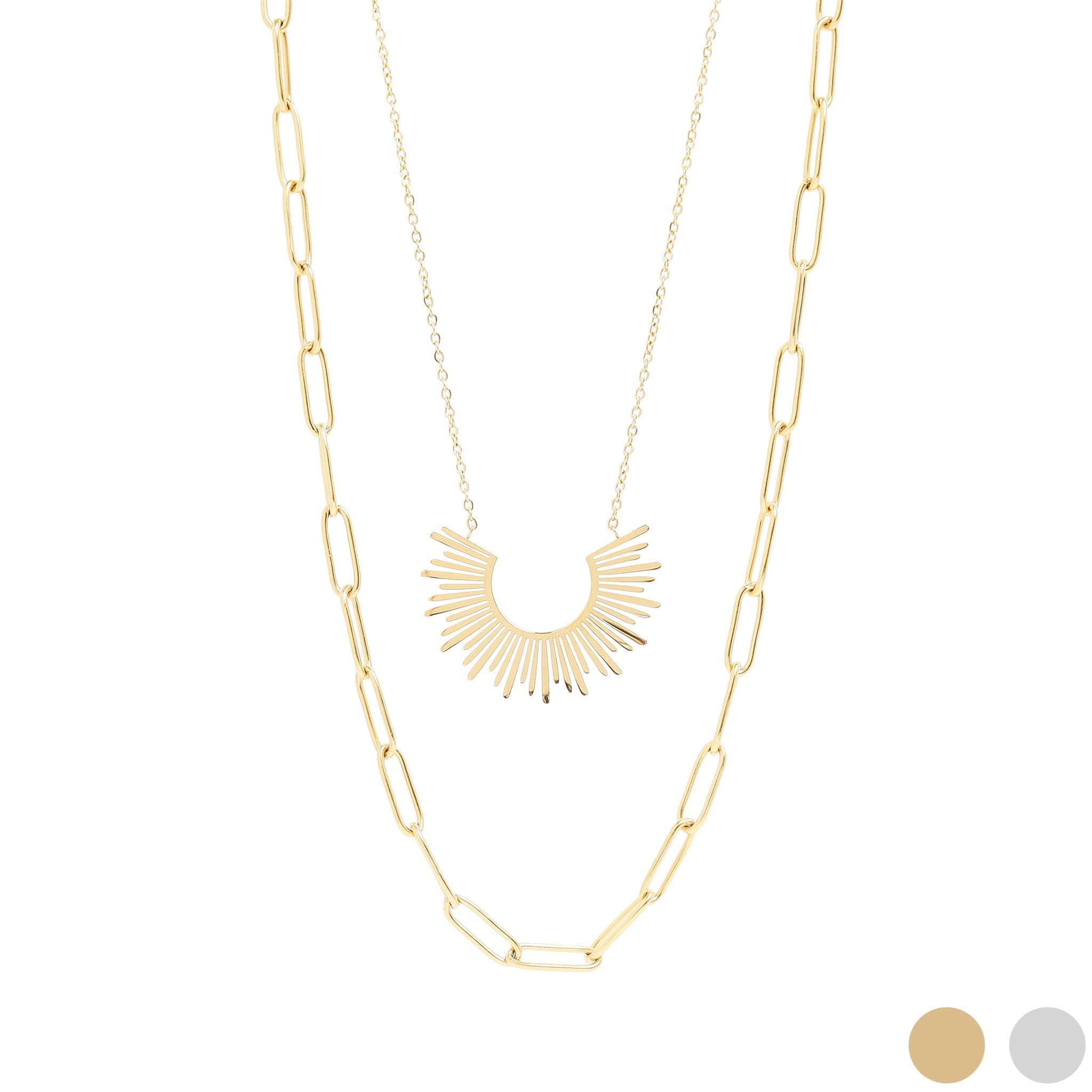 radiant layers necklace