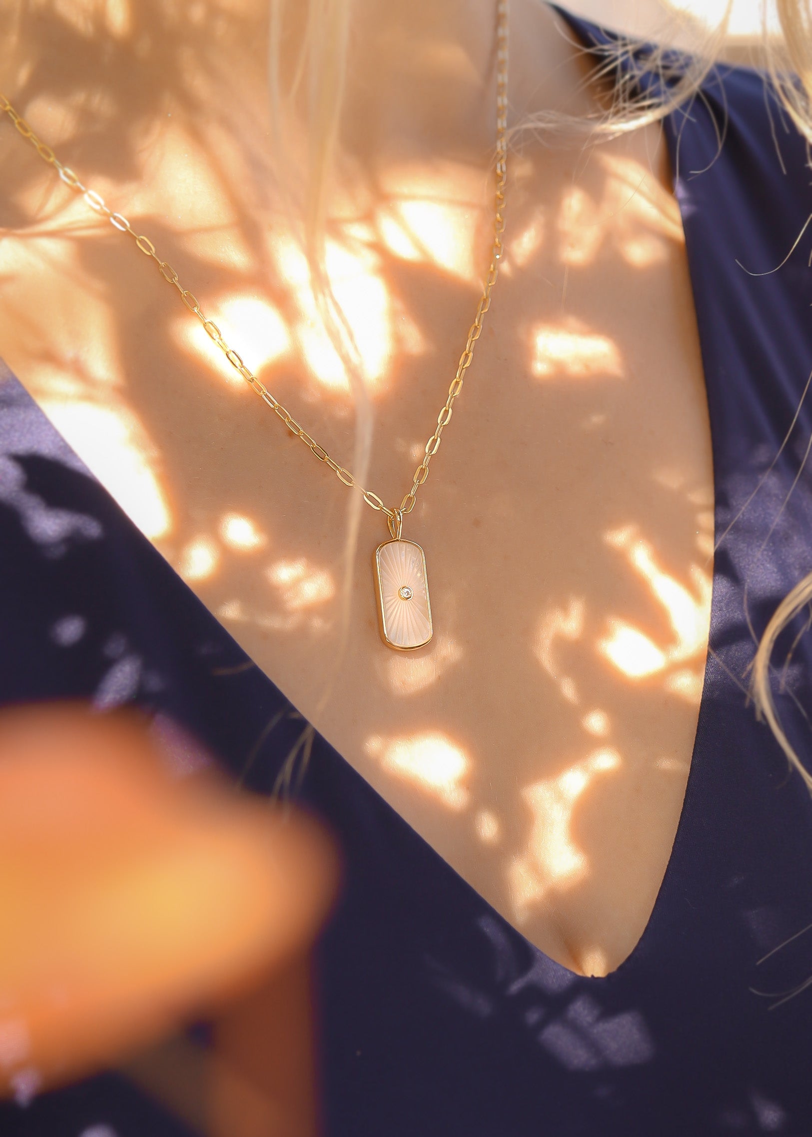 the mystical pearl sunburst necklace