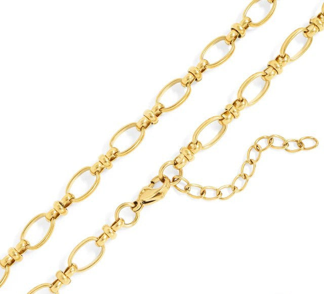circle charm chain necklace