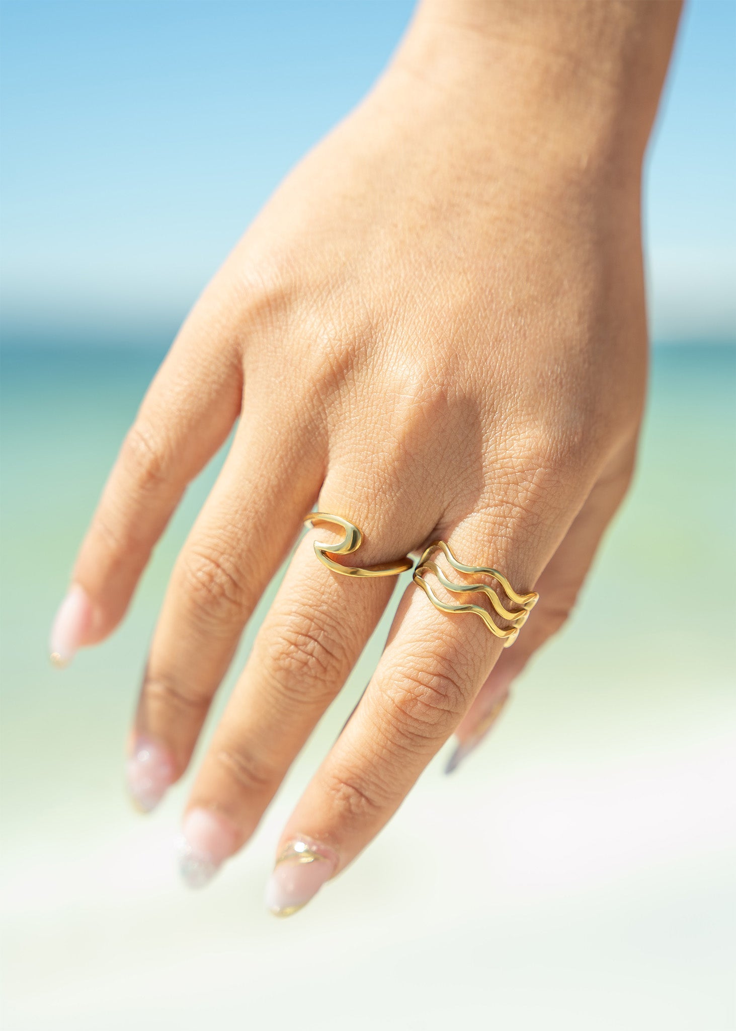 the bold wave ring