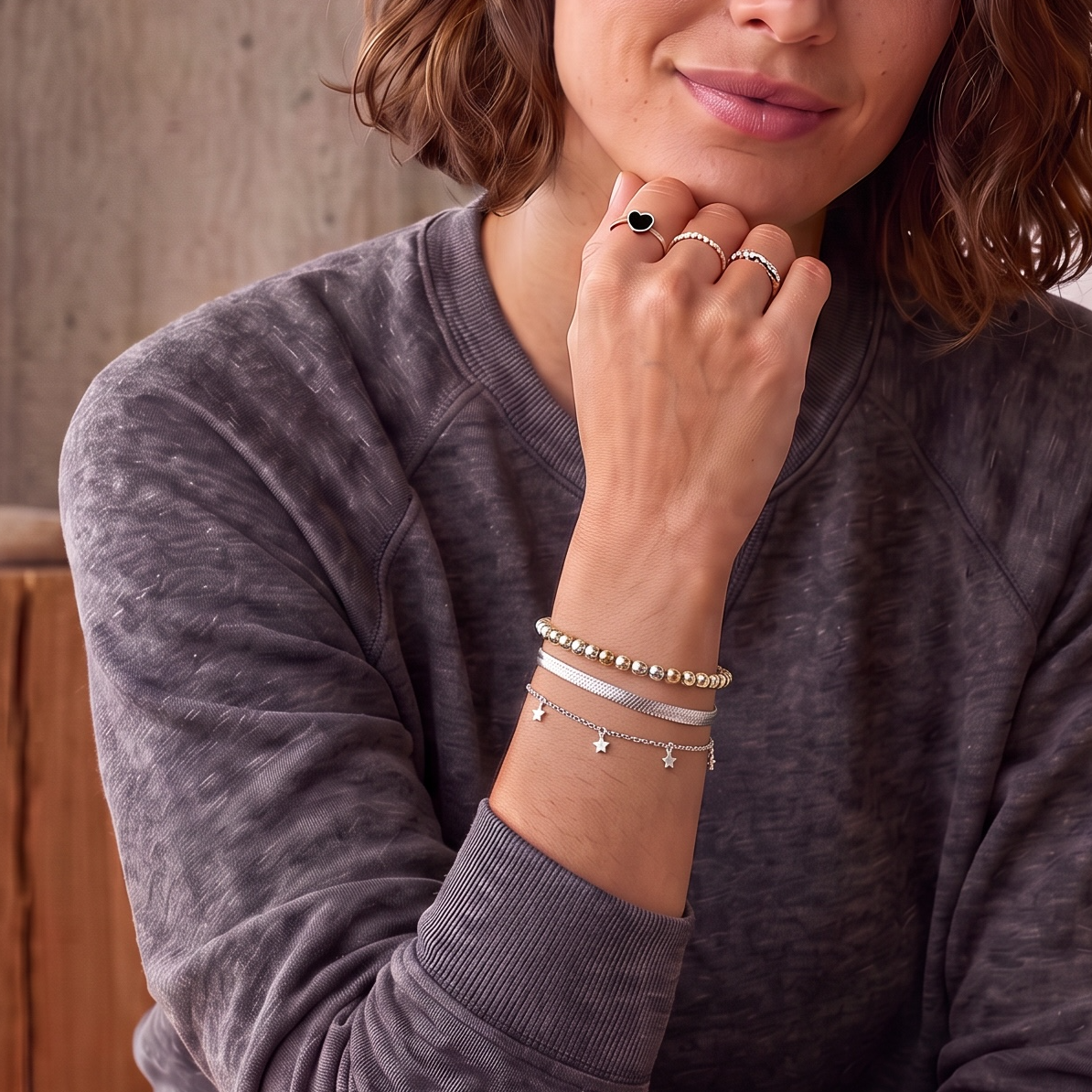bold herringbone bracelet