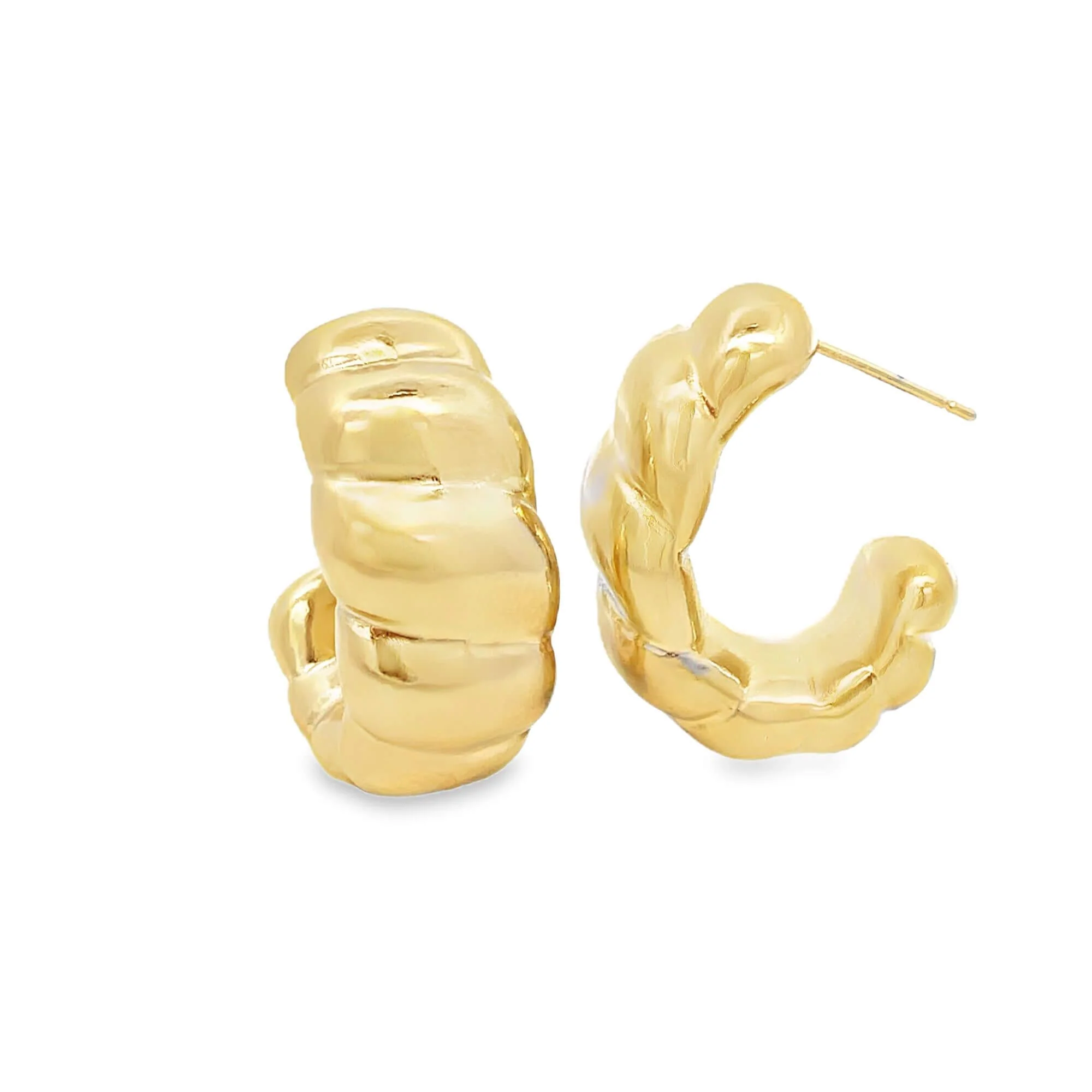 the golden twist earrings