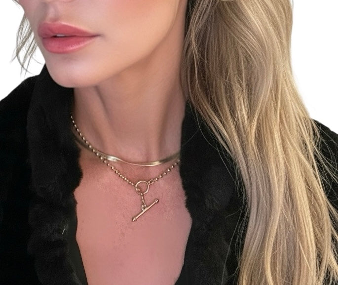 the fearless beaded toggle chain