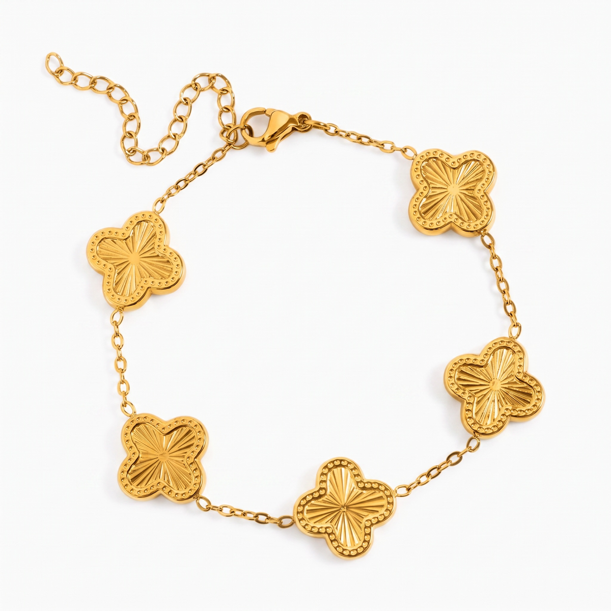 golden clover bracelet