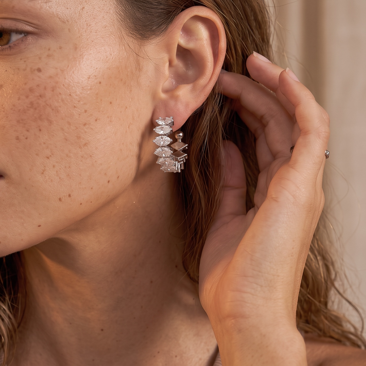 bianka timeless tennis earrings