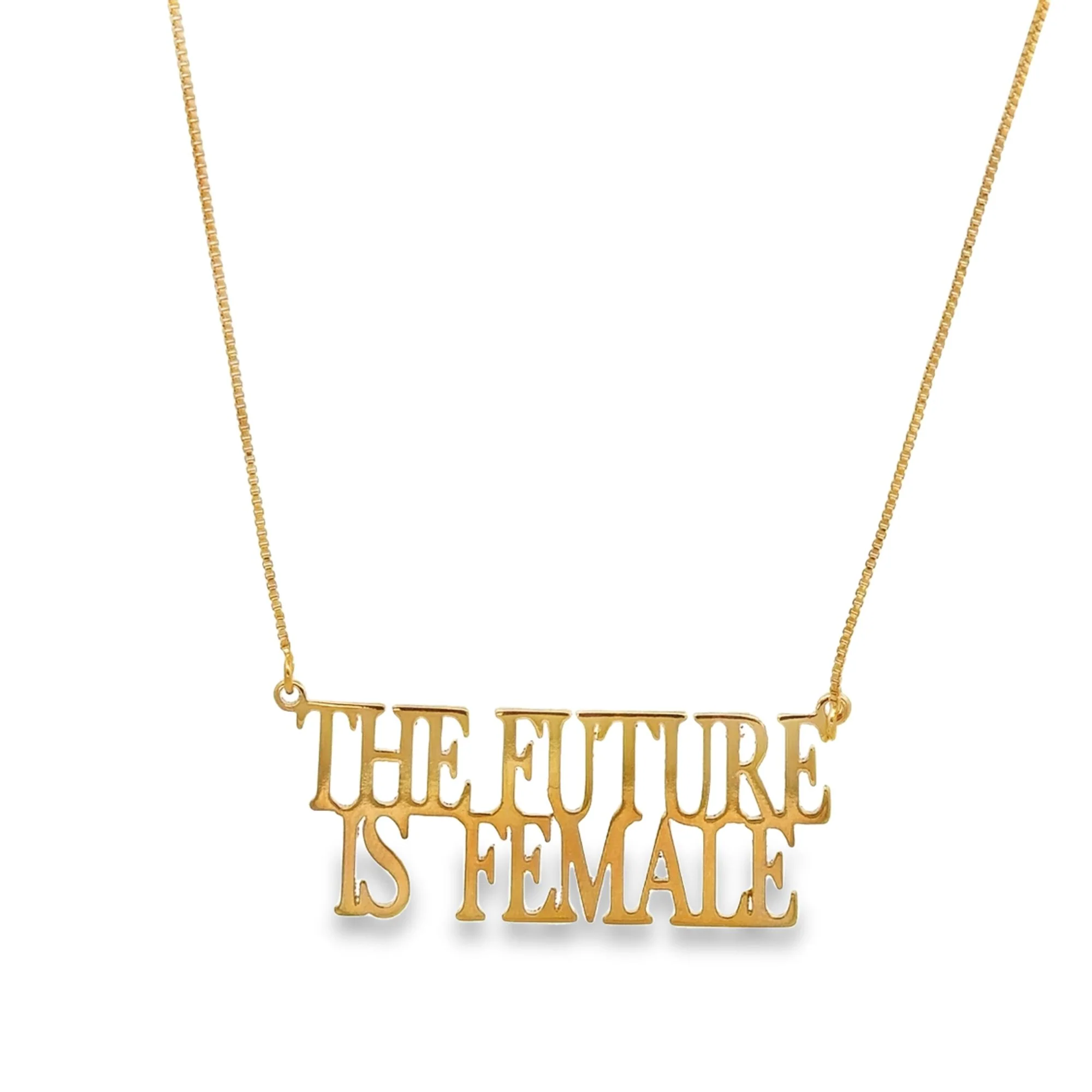 the future is female necklace