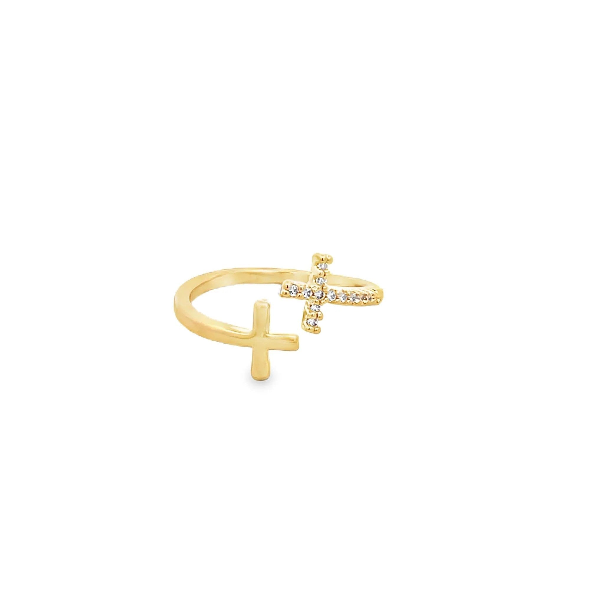 double cross open ring