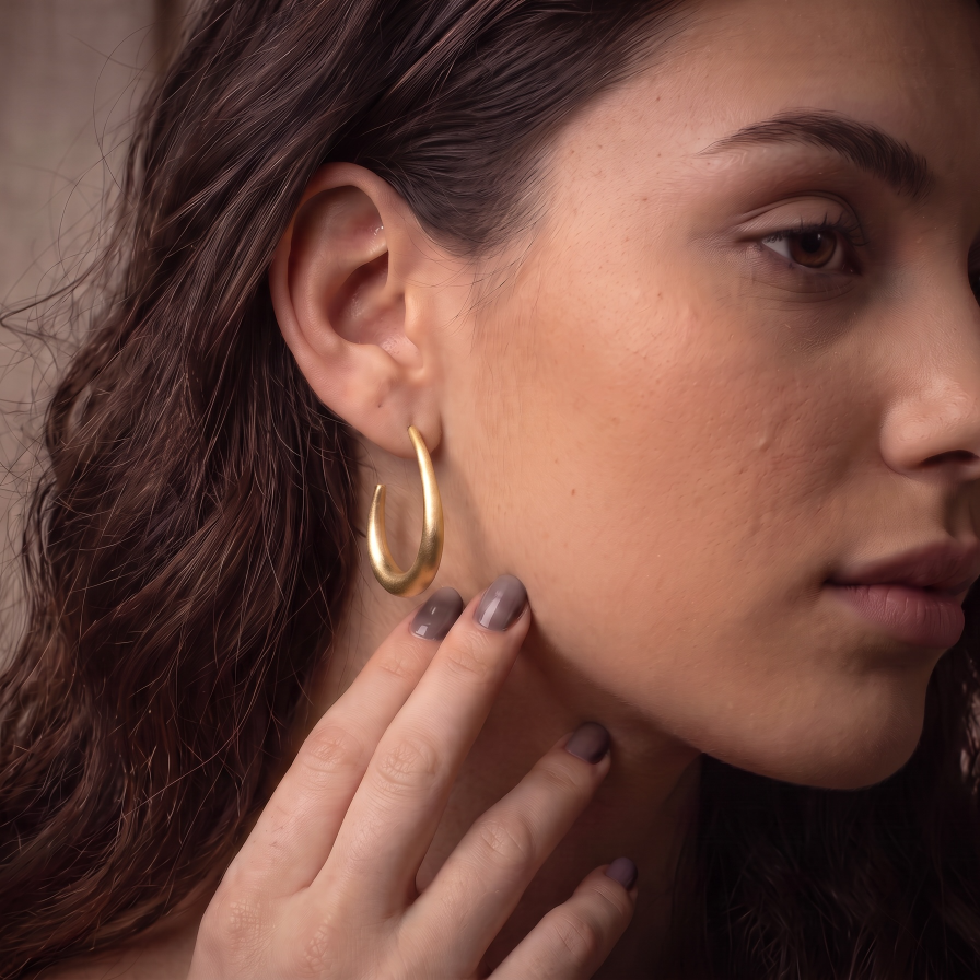 sculpt hoop earrings