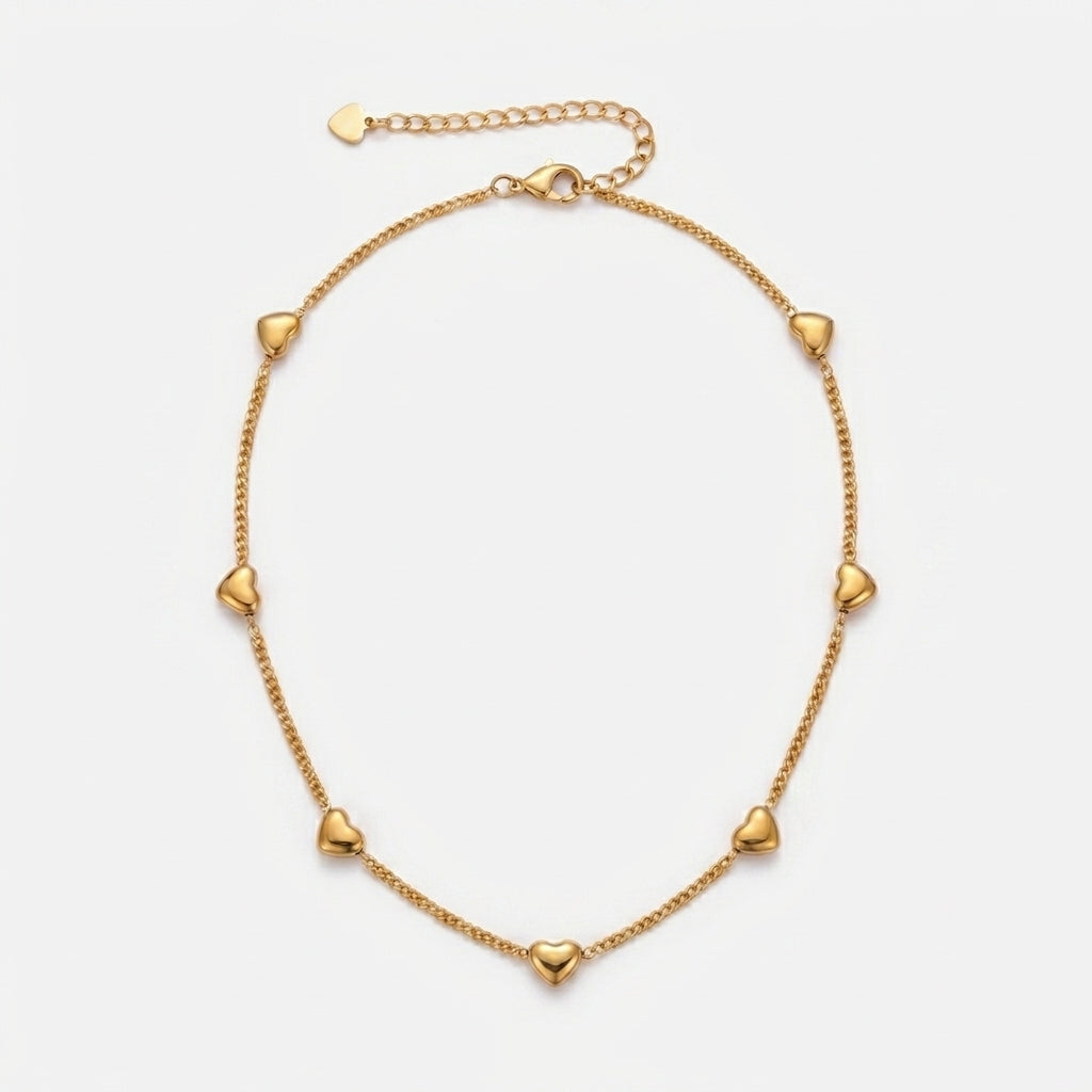 capri heart necklace