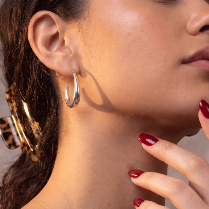 sculpt hoop earrings