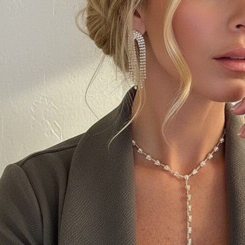 luxe chandelier earrings