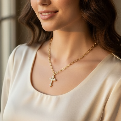 skye cross necklace