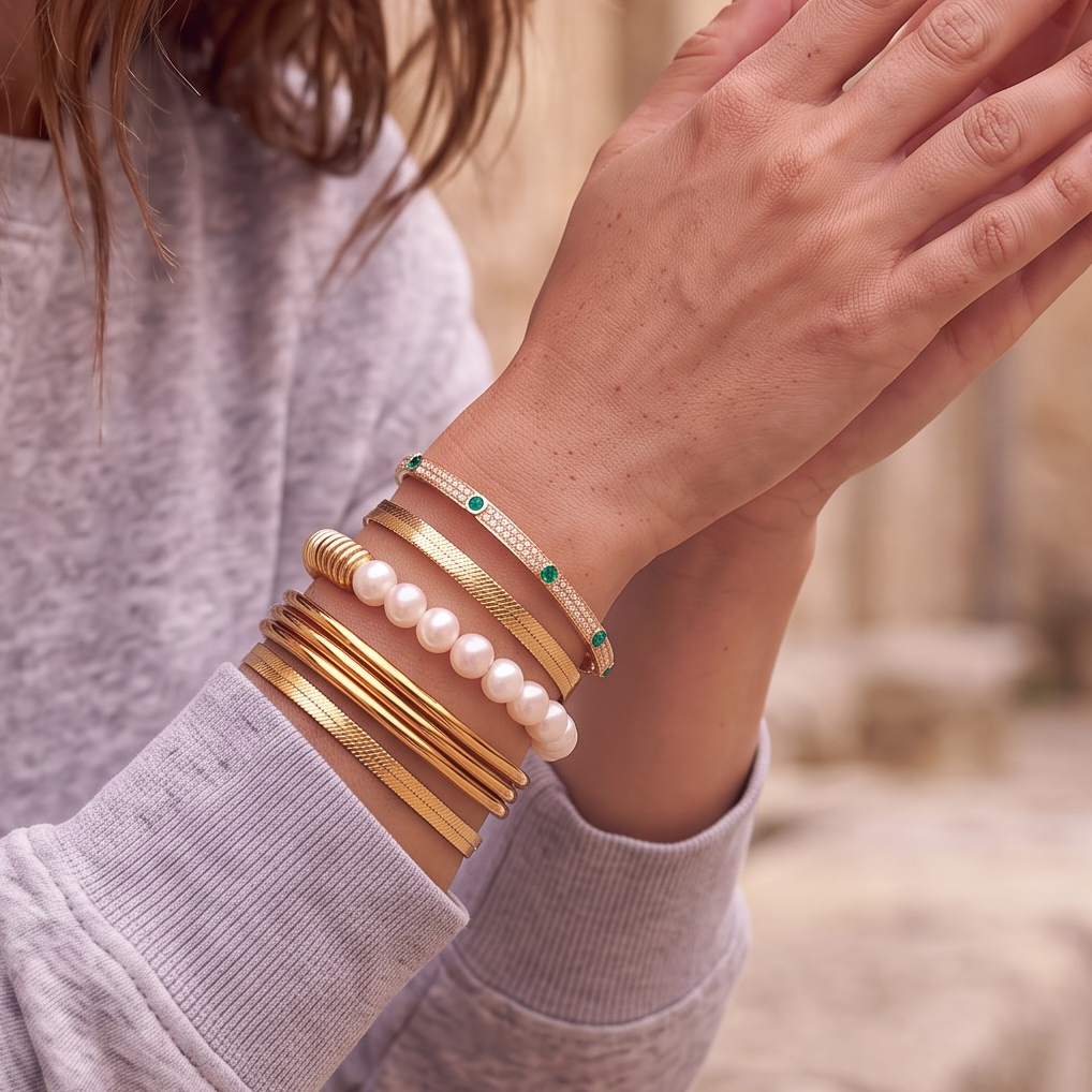 bold herringbone bracelet
