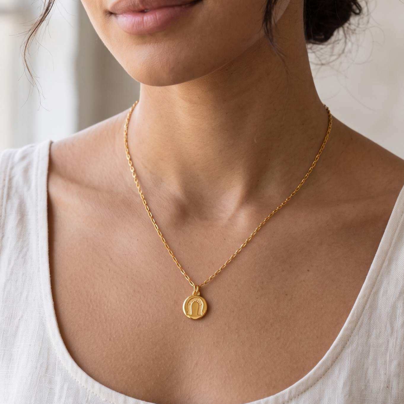 sloane horseshoe necklace