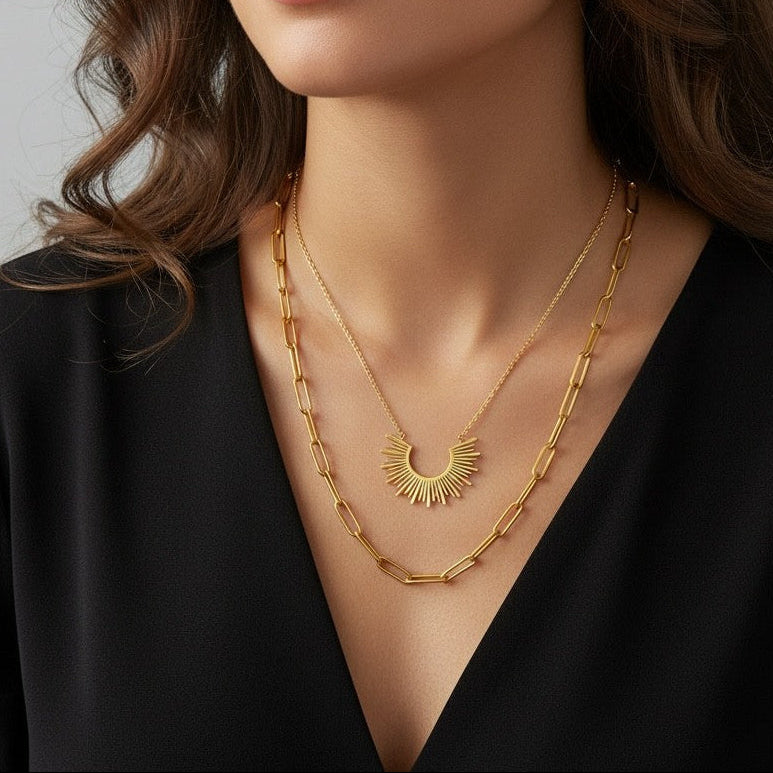 radiant layers necklace