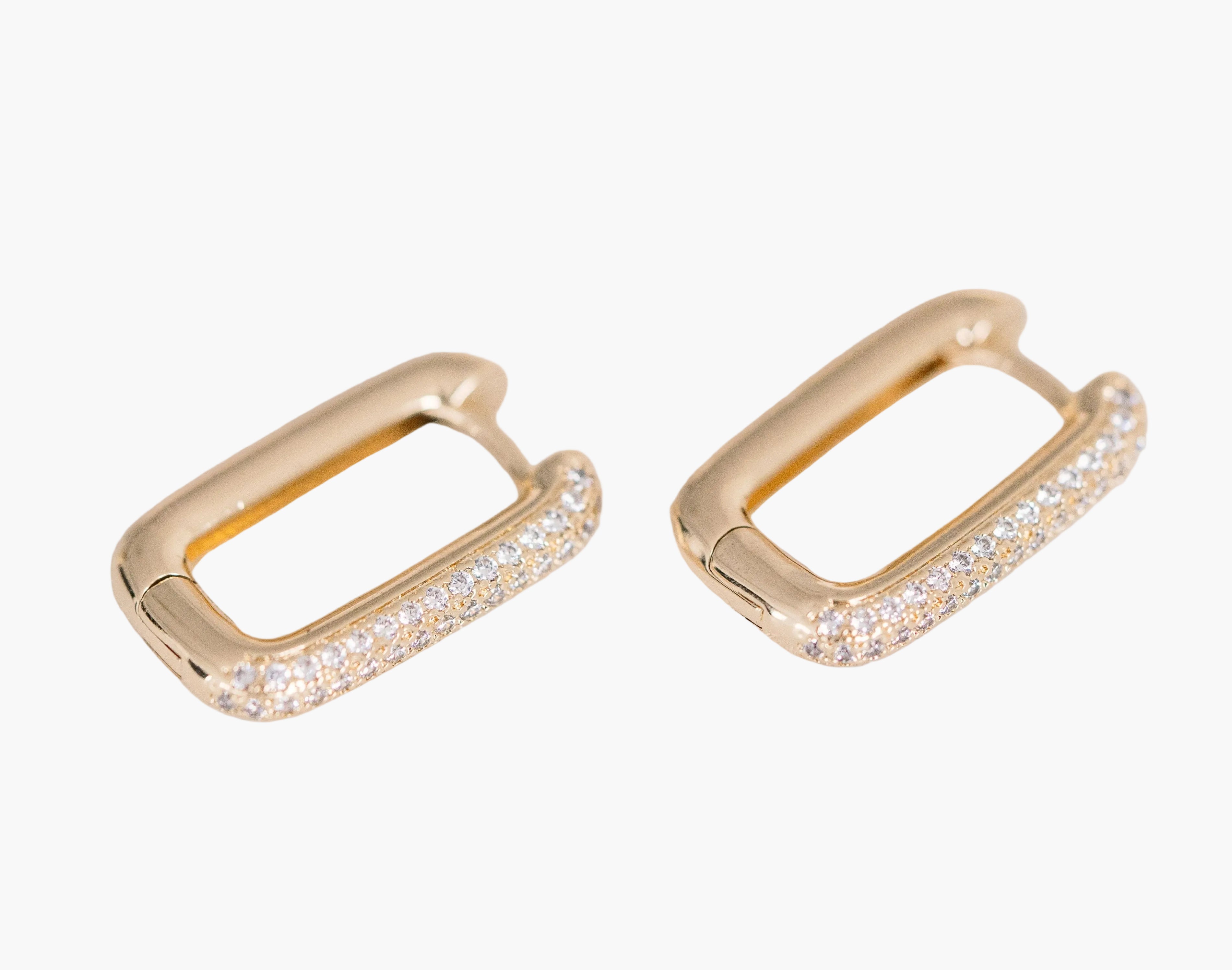luxe pavé earrings