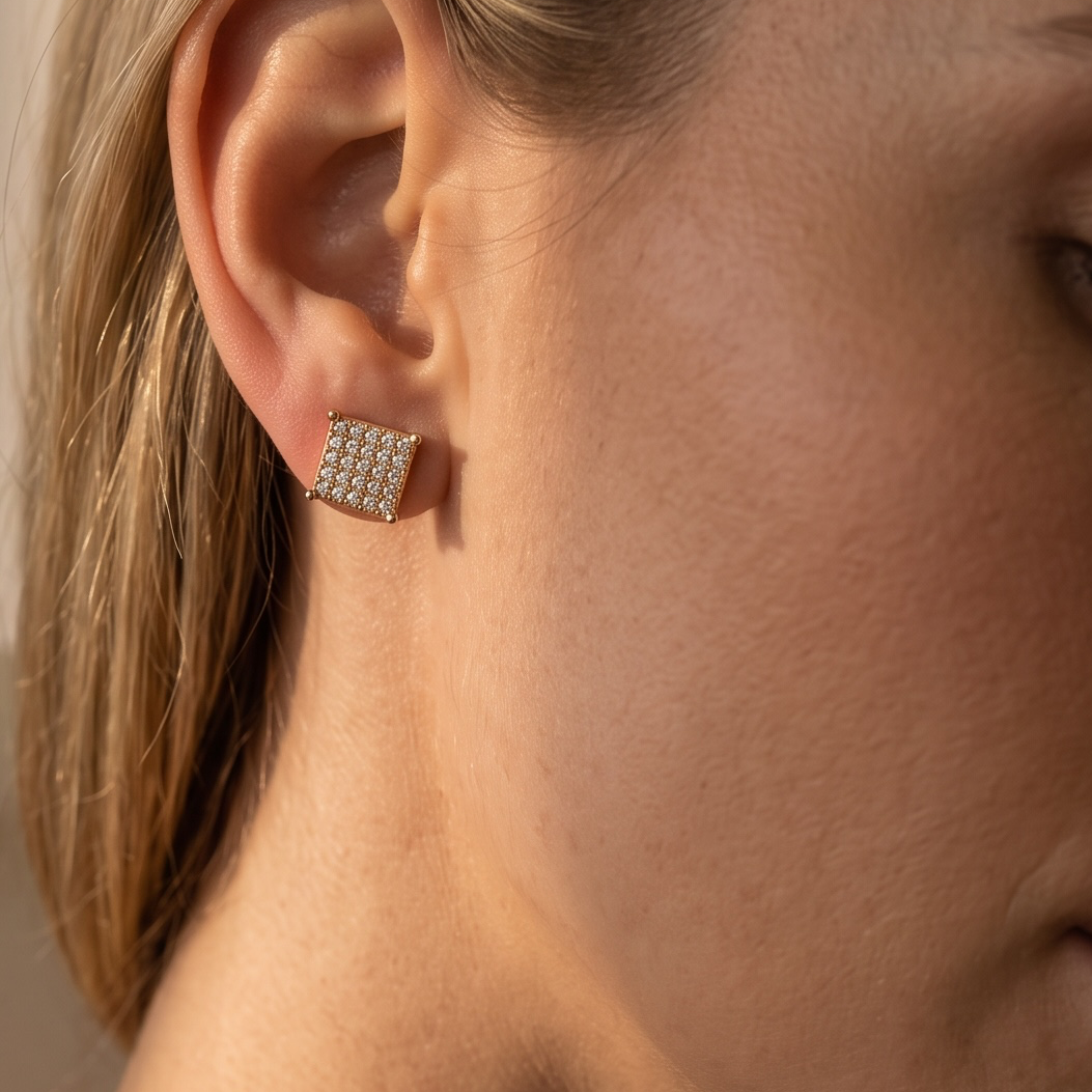 luxe icon studs