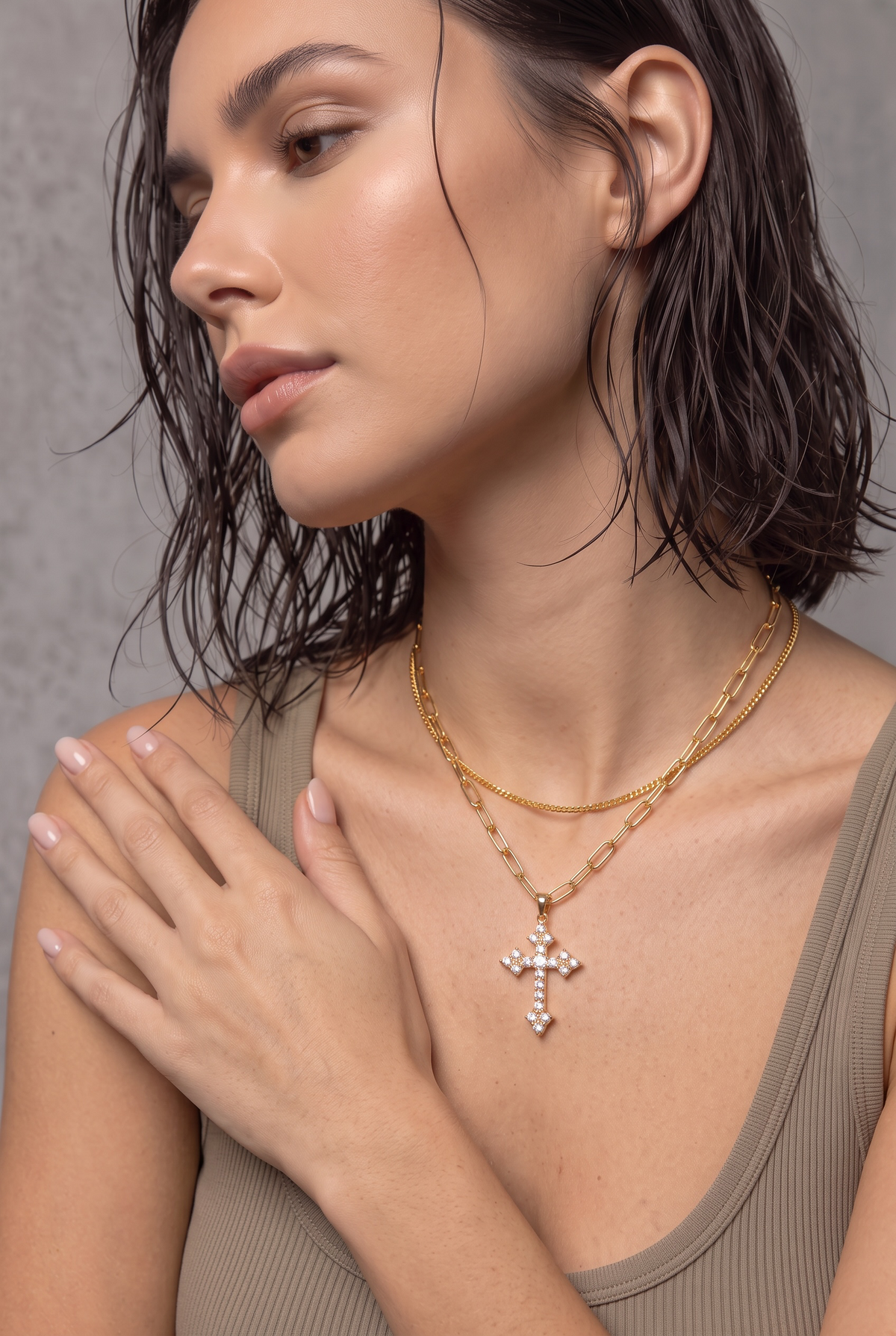 skye cross necklace