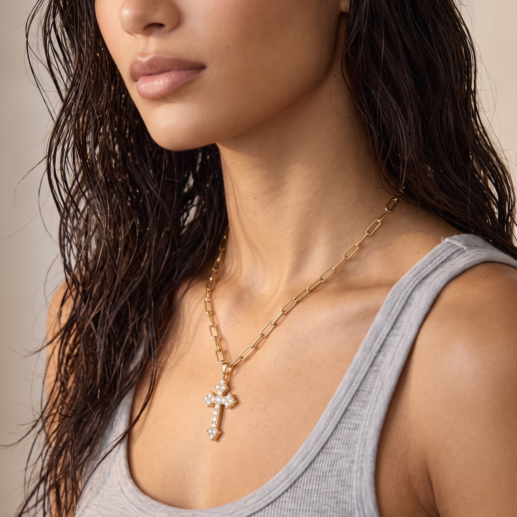 skye cross necklace