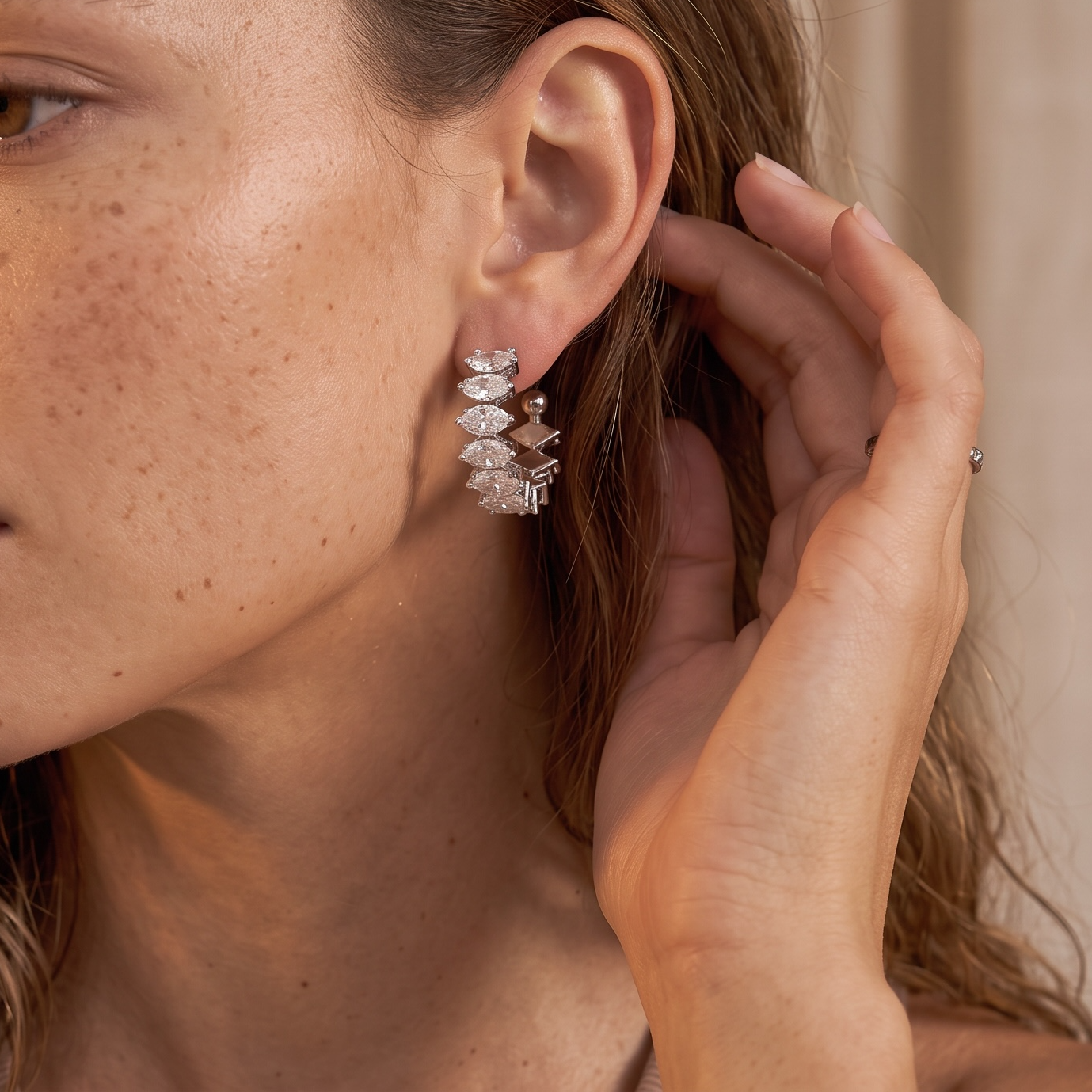bianka timeless tennis earrings