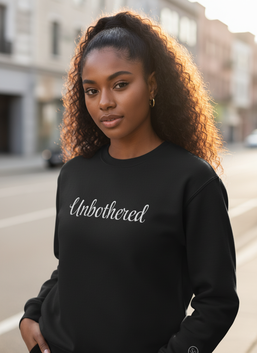 unbothered energy sweatshirt