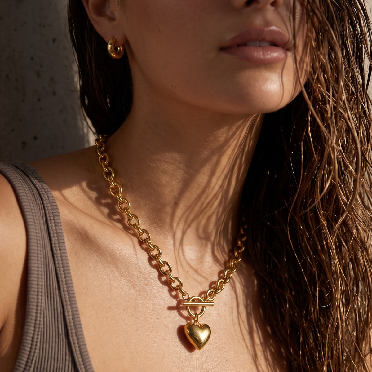 noah heart necklace