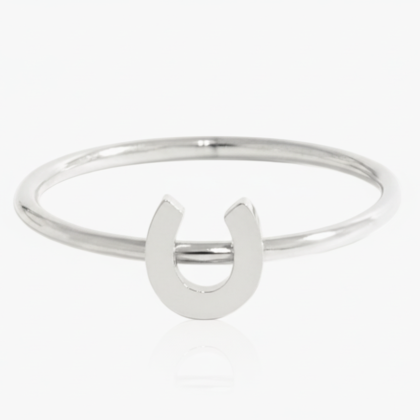 Silver version of Lucky Horseshoe Ring